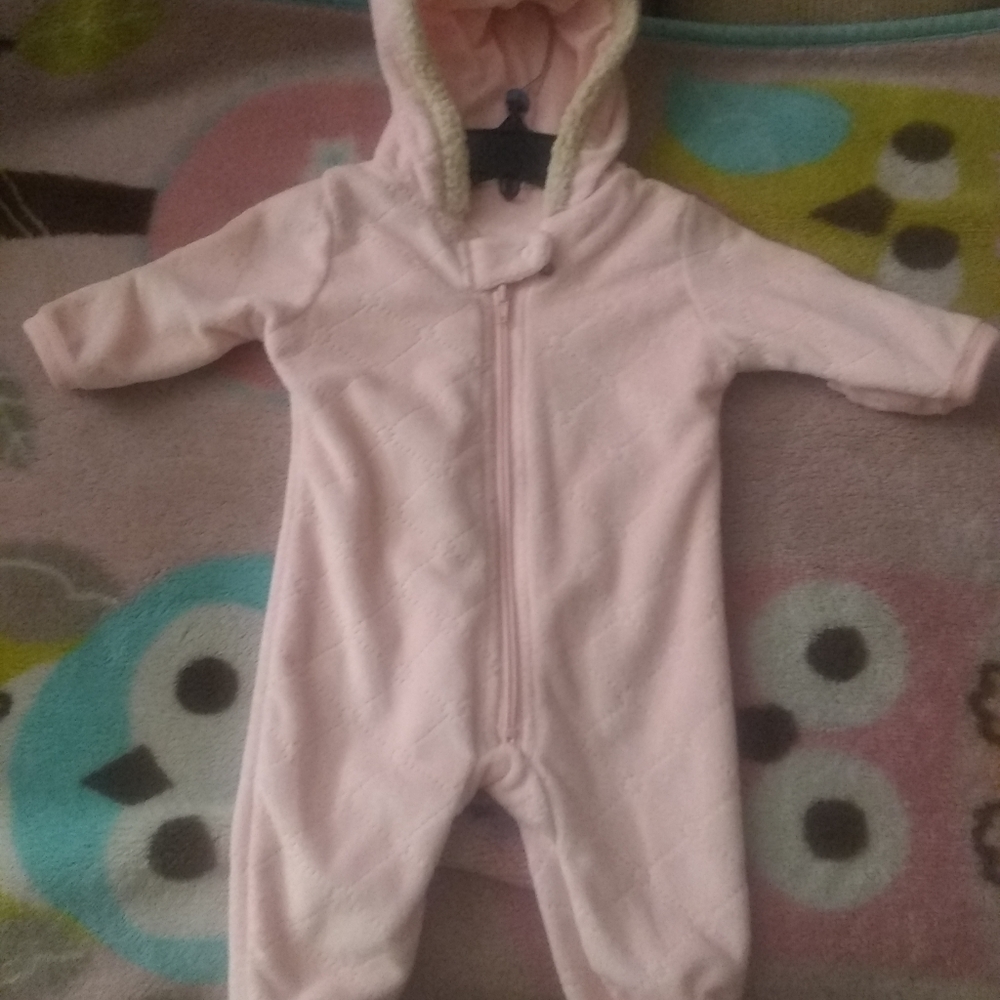 Pink Baby Snowsuit